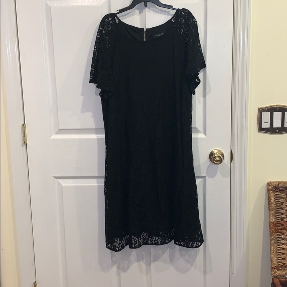 Black Lace Shift Dress